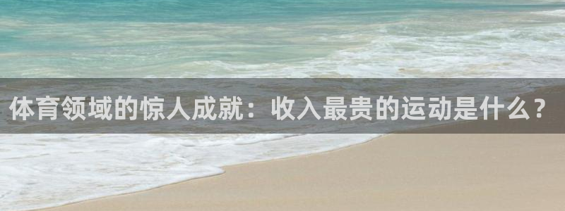 意昂4能源：体育领域的惊人成就：收入最贵的运动是什么？