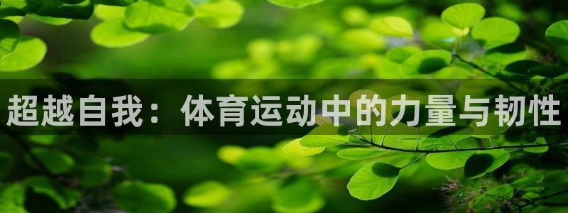 意昂43：超越自我：体育运动中的力量与韧性